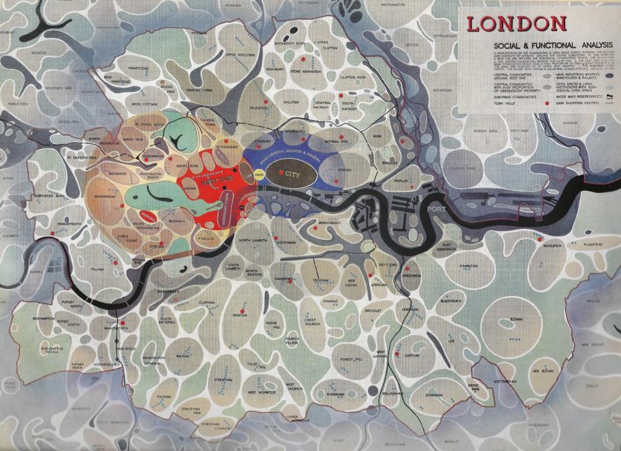 The County of London Plan 1943, Social and Functional Analysis. Patrick Abercrombie